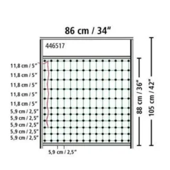 Porte pour filet poulailler électrifiable jusqu’à 90 cm - Kerbl