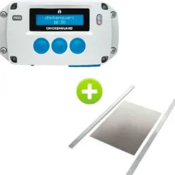 Portier électronique poule ChickenGuard Pro et trappe en aluminium taille Medium