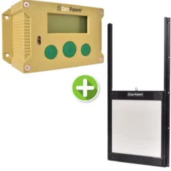 Portier Zen Farm autonome poule et trappe autobloquante taille unique