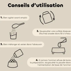 Poudre bien-être intestinal oiseaux Bio 40g - Biovetol