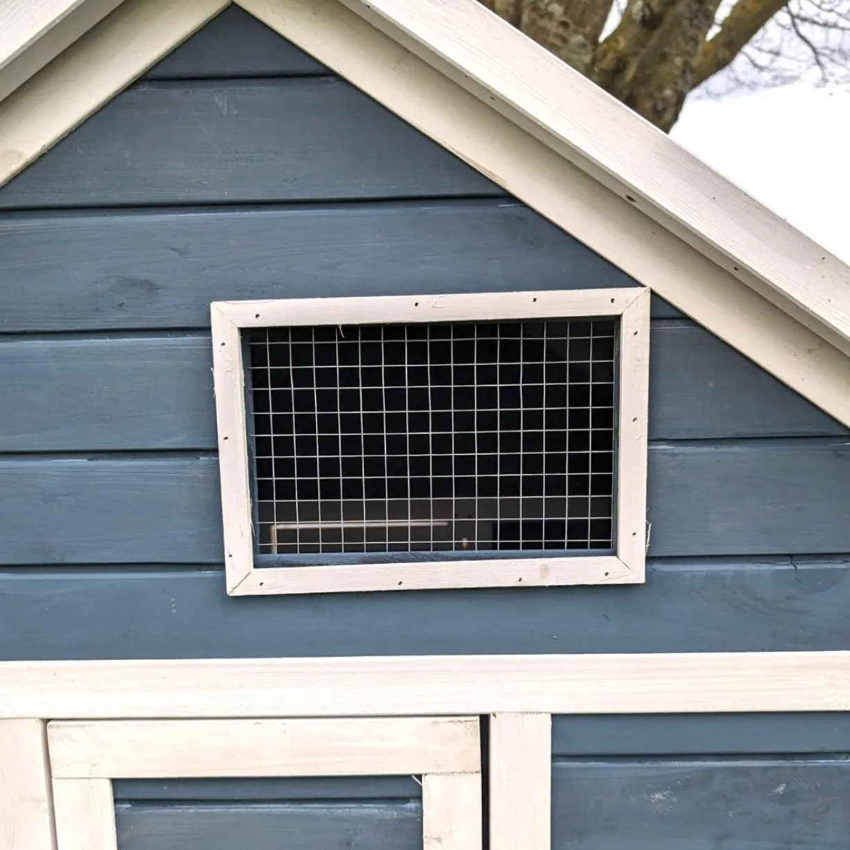 Poulailler Bantam XL bleu toit shingle jusqu’à 4 poules