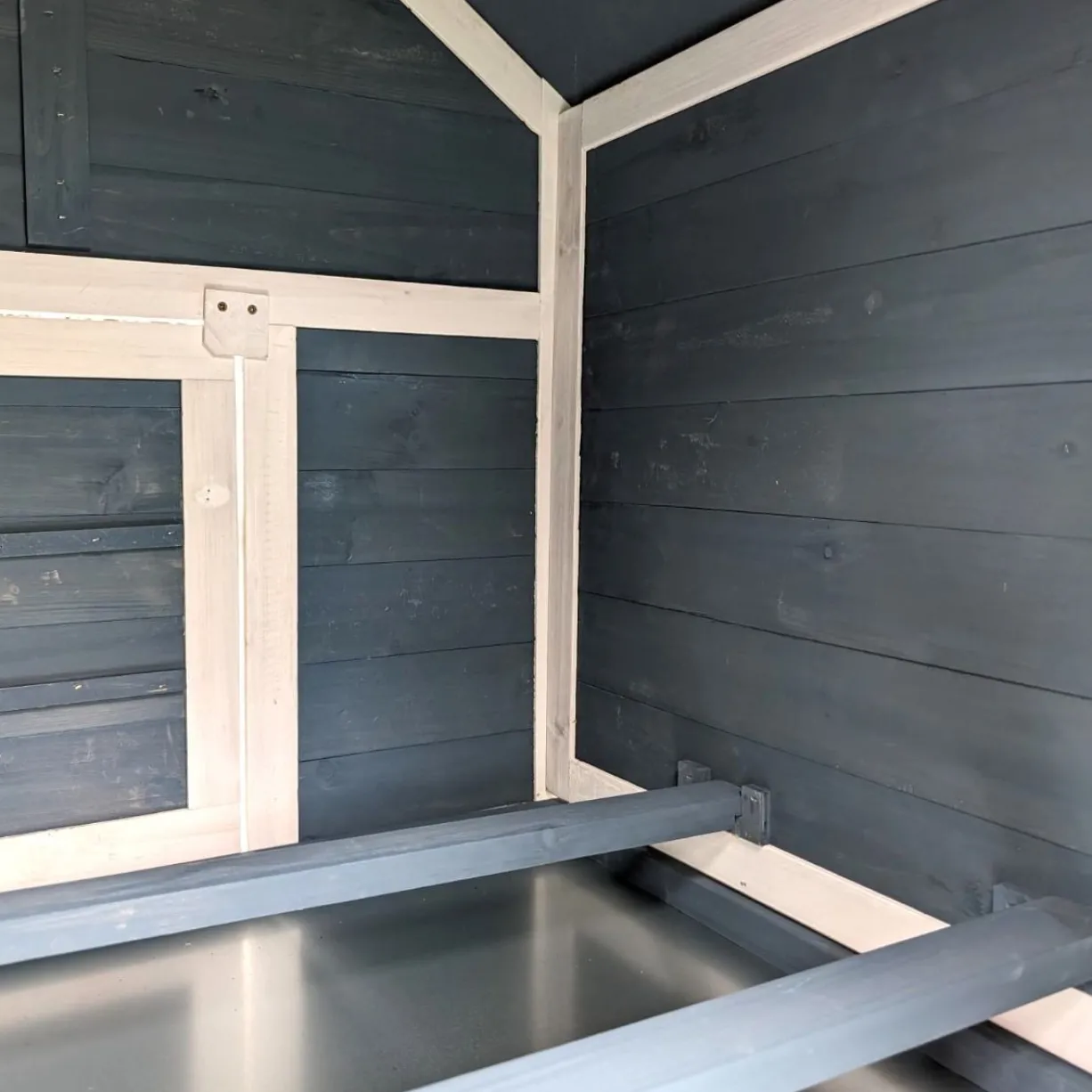 Poulailler Bantam XL bleu toit shingle jusqu’à 4 poules