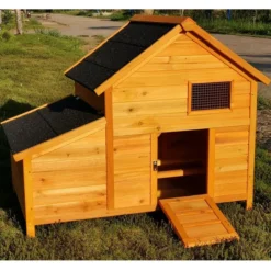 Poulailler Bantam XL toit shingle 2 à 4 poules avec extension parc grillagé