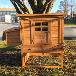 Poulailler Barbu M toit bois ouvrant jusqu’à 8 poules