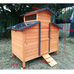 Poulailler Farmer L bois FSC toit en tôle ouvrant 4 à 6 poules
