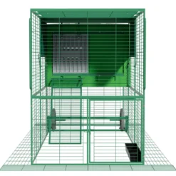 Poulailler plastique mobile avec grand parc 6 à 9 poules The Egg Palace - Gaun