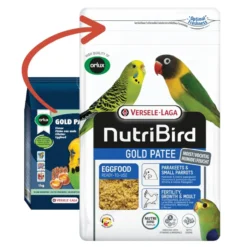 Pâtée aux œufs pour perruches et petits perroquets NutriBird Gold Patee 1kg - Versele Laga