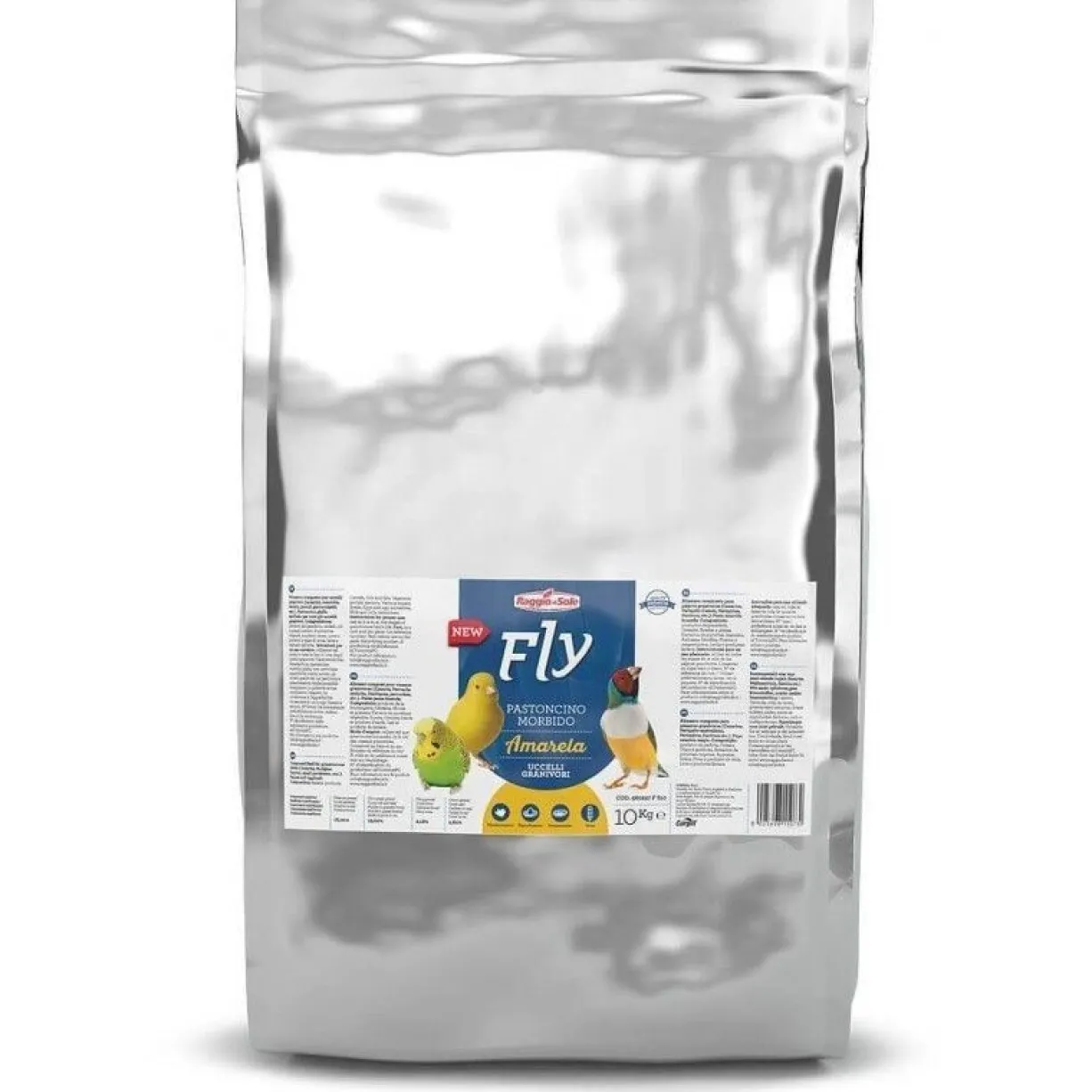 Pâtée humide jaune pour oiseaux granivores Fly Amarela 4kg - Raggio Di Sole