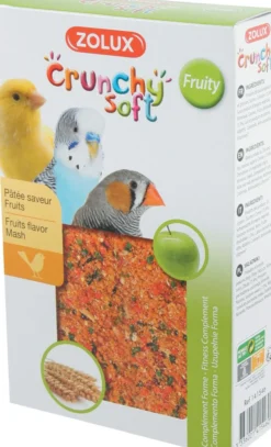 Pâtée pour oiseaux Crunchy Soft Fruity saveur fruits 150g - Zolux