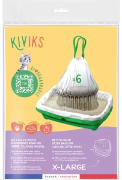 Sacs à litière chat filtrants anti-gaspillage Kiviks taille X-Large