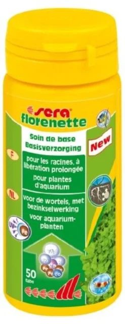Soin de base pour plantes d’aquarium Florenette 50 tabs - Sera
