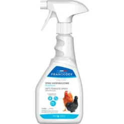 Spray antiparasitaire poule au diméthicone 500ML - Francodex
