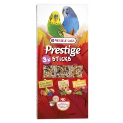 Sticks pour petites perruches trois goûts Prestige Sticks Triple Variety 90g par 3 - Versele Laga