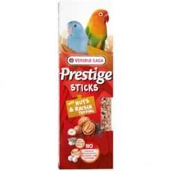 Sticks pour petits perroquets noix et garniture raisin Prestige Sticks 60g par 2 - Versele Laga