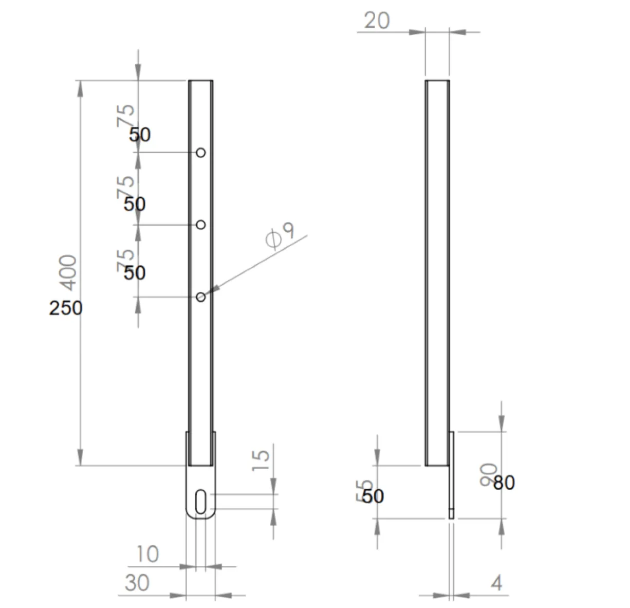 Support de toiture pour chenil chien sur mesure en métal 20 x 20 mm - KeniLux