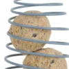 Support pour boules de graisse oiseaux du jardin spirale 30 cm bleu orage - Zolux