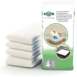 Tapis absorbants pour bac à litière chat Crystal Deluxe x 4 - PetSafe