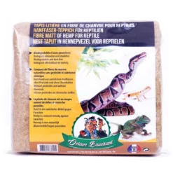 Tapis de litière pour terrarium reptile en fibre de chanvre 110x50cm - Octave Bauchant