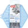 Tapis à lécher chat en silicone bleu - Zolux