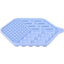 Tapis à lécher chat en silicone bleu avec friandises crémeuses stick Sweeties saveurs mixtes - Zolux