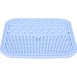 Tapis à lécher chien en silicone taille L bleu - Zolux