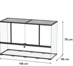 Terrarium paludarium reptile et amphibien 118x45x75 - Terratlantis