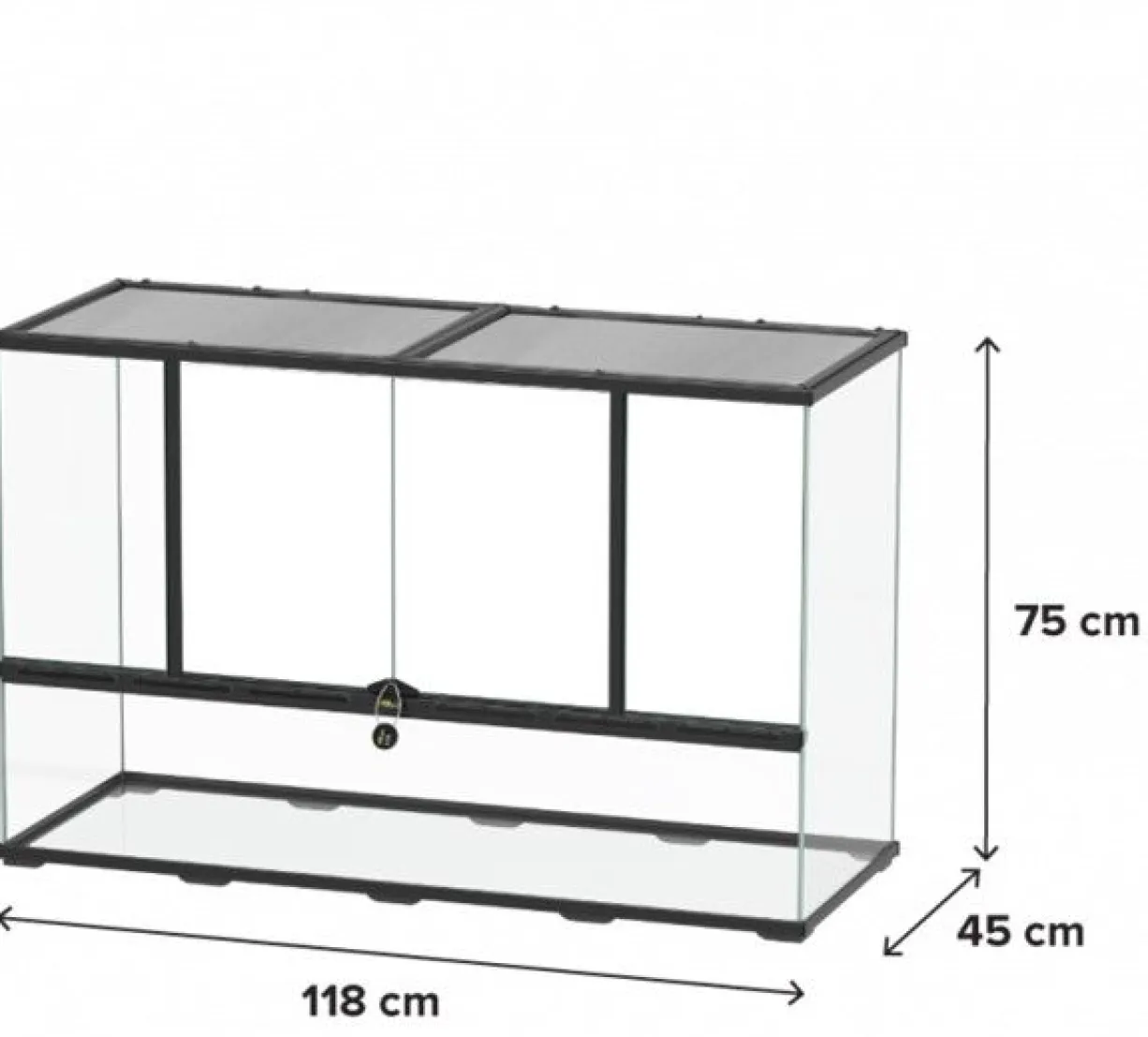 Terrarium paludarium reptile et amphibien 118x45x75 - Terratlantis