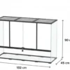 Terrarium paludarium reptile et amphibien 132x45x90 - Terratlantis