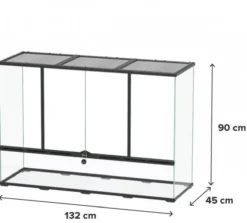 Terrarium paludarium reptile et amphibien 132x45x90 - Terratlantis