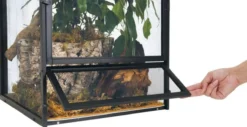 Terrarium reptile arboricole Reptibreeze XL 61x61x122 aluminium noir - Zoo Med
