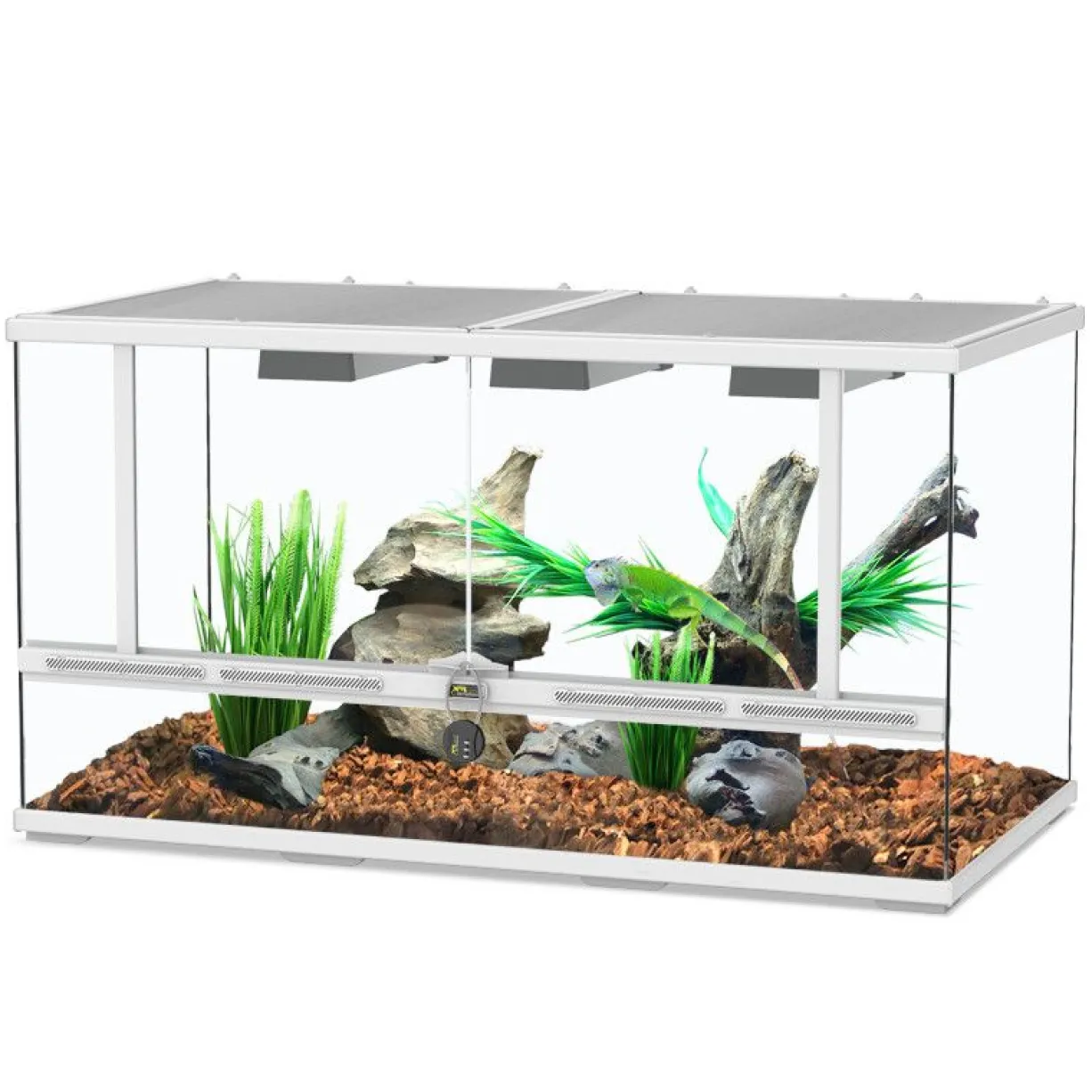 Terrarium reptile 88x45x45 blanc - Aquatlantis