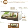 Terrarium tortue Karapas Terra 60 Pro noir - Zolux