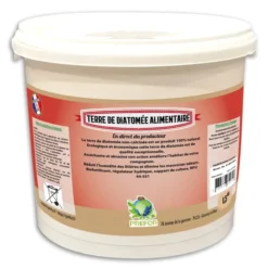 Terre de diatomée blanche non-calcinée alimentaire poule seau 1,5kg - Prefor