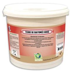 Terre de diatomee grise non-calcinée non-alimentaire seau 1,5kg