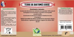 Terre de diatomée grise non-calcinée non-alimentaire poule seau 3kg - Prefor