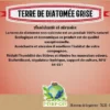 Terre de diatomée grise non-calcinée non-alimentaire pour volailles seau 6kg - Prefor