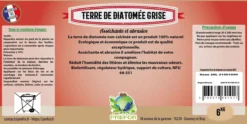 Terre de diatomée grise non-calcinée non-alimentaire pour volailles seau 6kg - Prefor