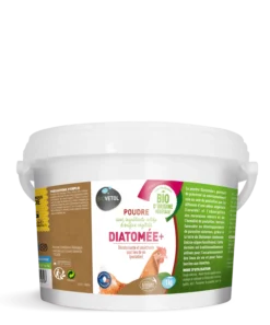 Terre de diatomée poule enrichie en huiles essentielles Diatomée+ 1KG - Biovetol