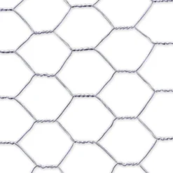 Zen Farm Grillage poule en acier galvanisé à chaud triple torsion 25m x 1m épaisseur 0,8 mm